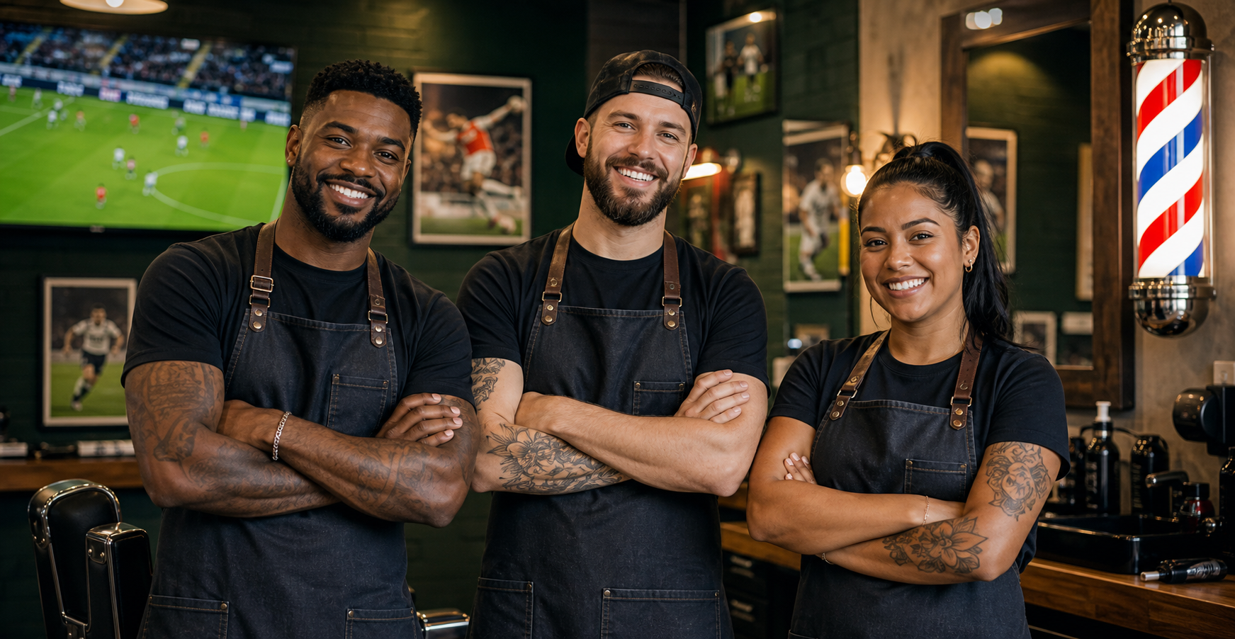 Equipe da Barbearia Resenha FC