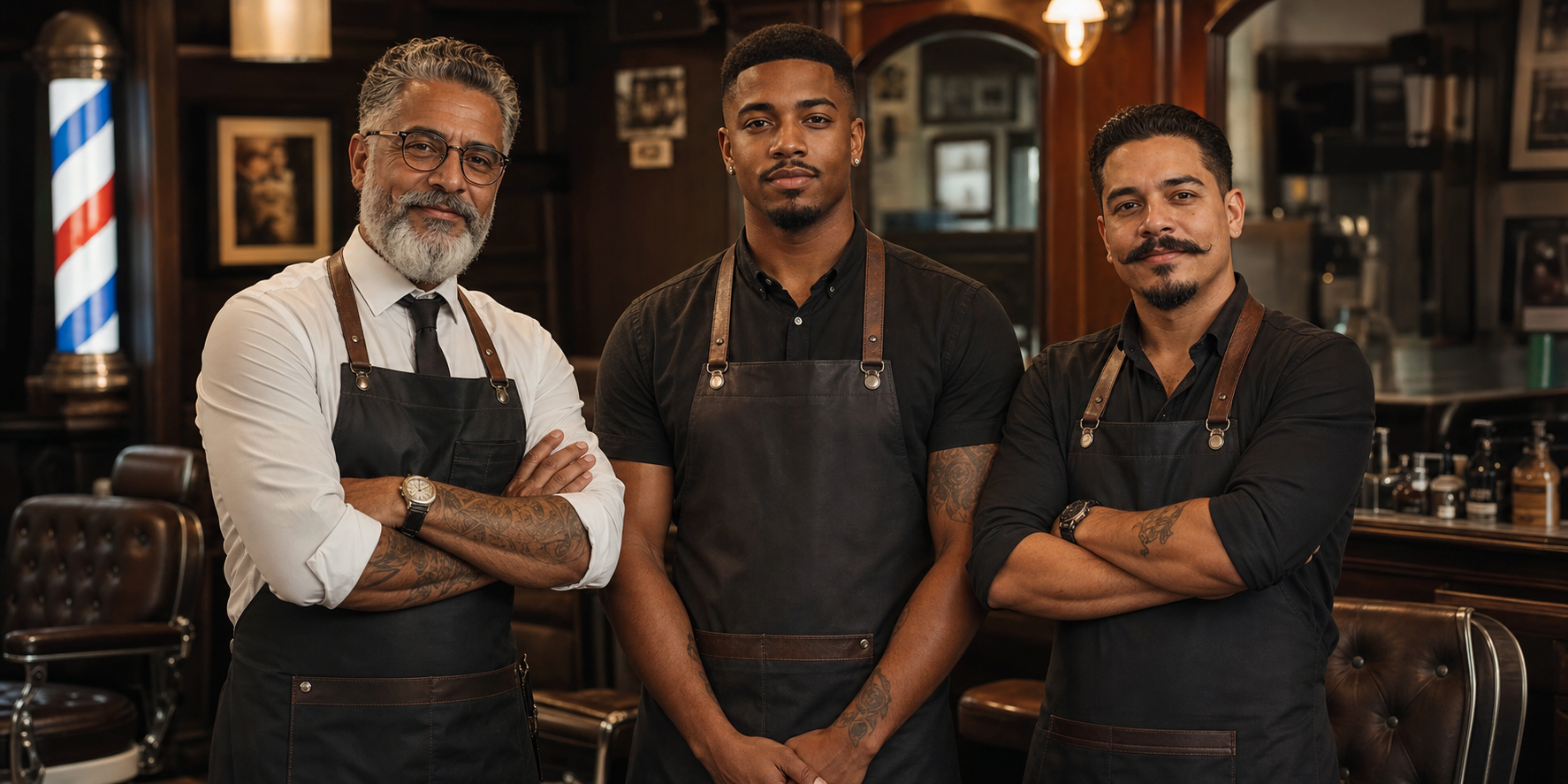 Equipe da Barbearia Dom Renato